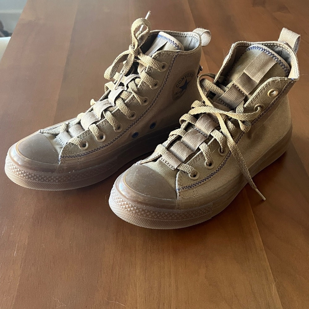 Converse High-Top Sneakers in Brown